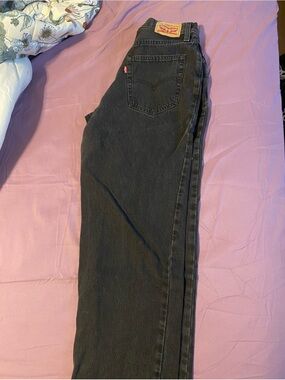 Levi's Black Straight-Leg High-Rise Jeans